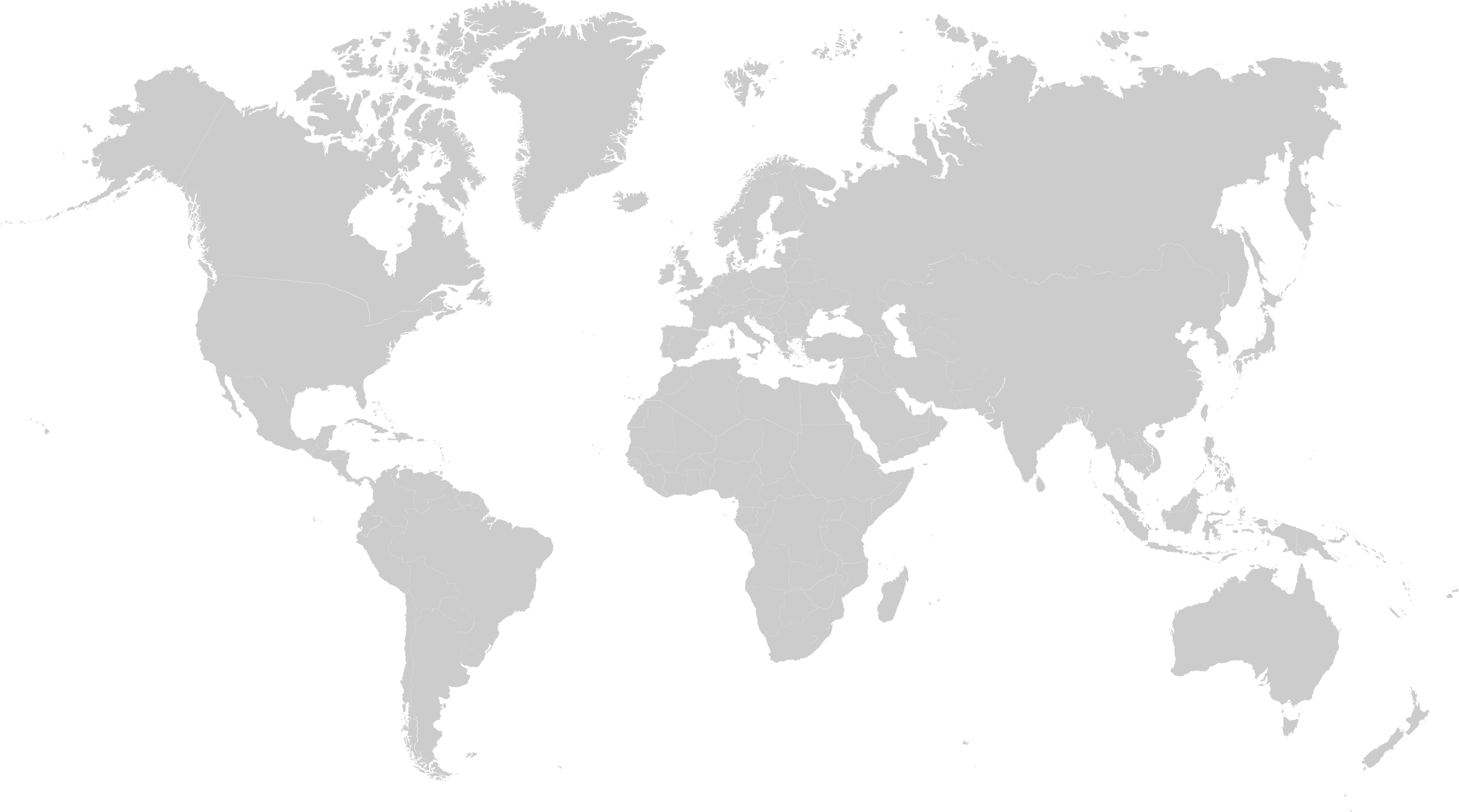 Monochrome World Map