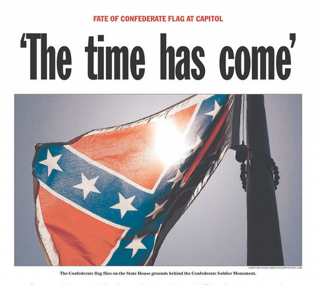 Front Pages Are Showing The Confederate Flag Debate Again Today Poynter   Screen Shot 2015 06 24 At 8.49.33 AM 1024x910 