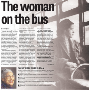 rosa parks journal entry