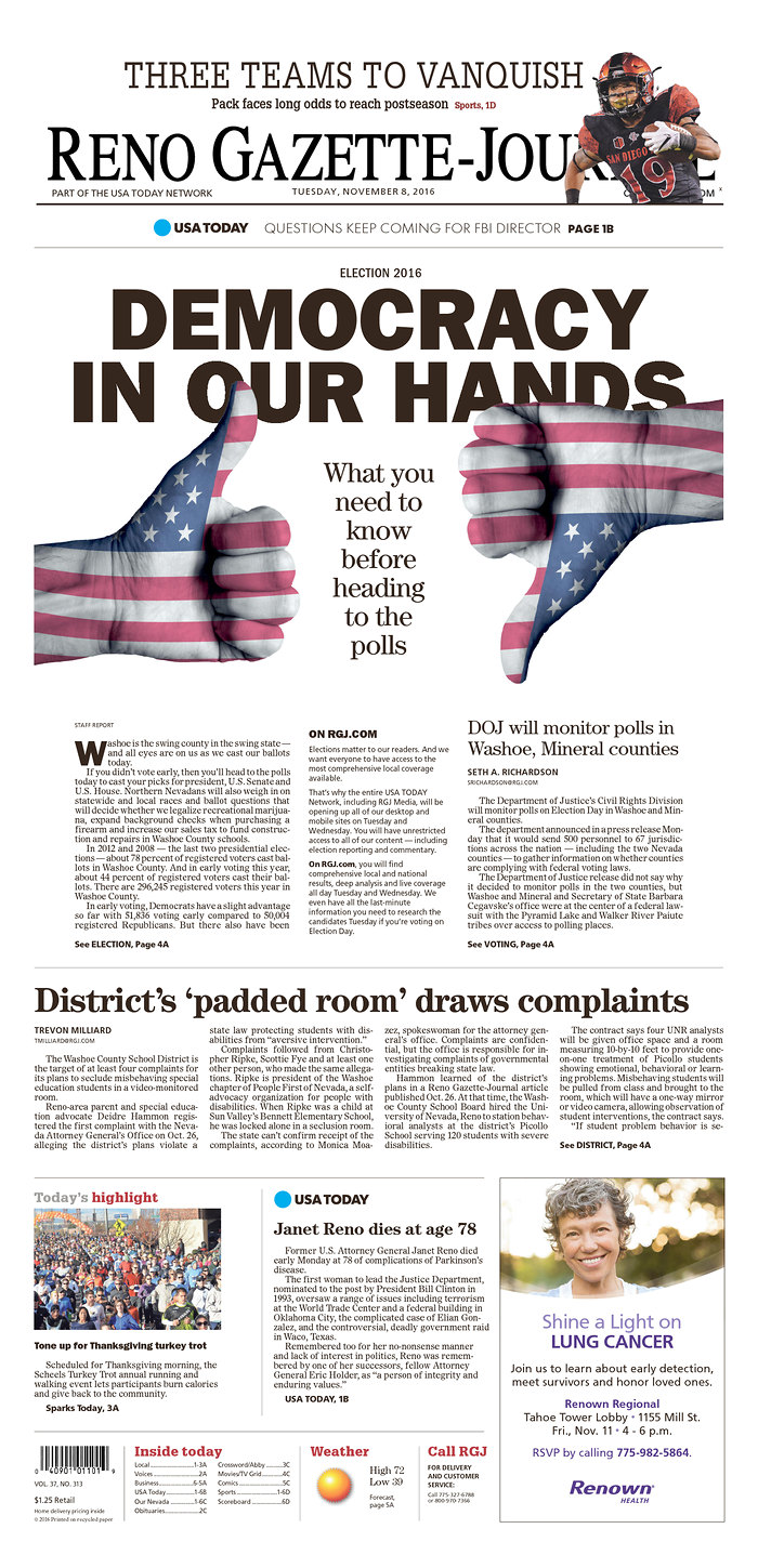 Front Pages On Election Day It S Almost Over Poynter