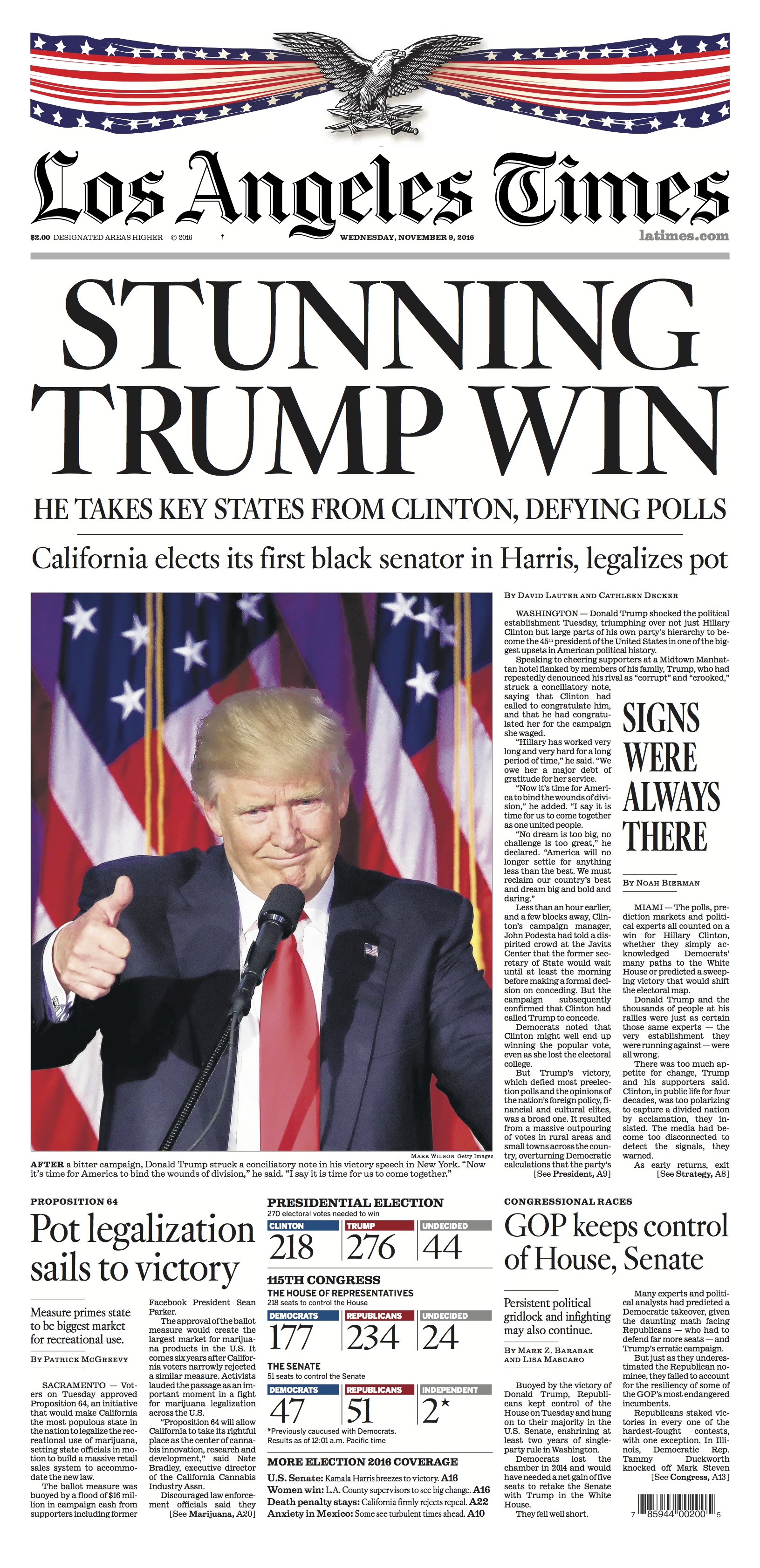 Here's The Front Page Of Today's Washington Post