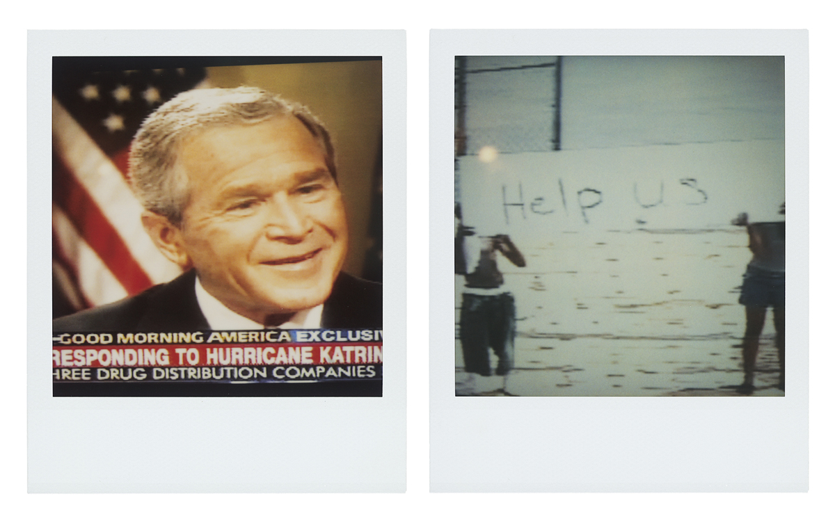 "Bush Smiling, Help Us" from the series Close to Home, by Catherine Opie.