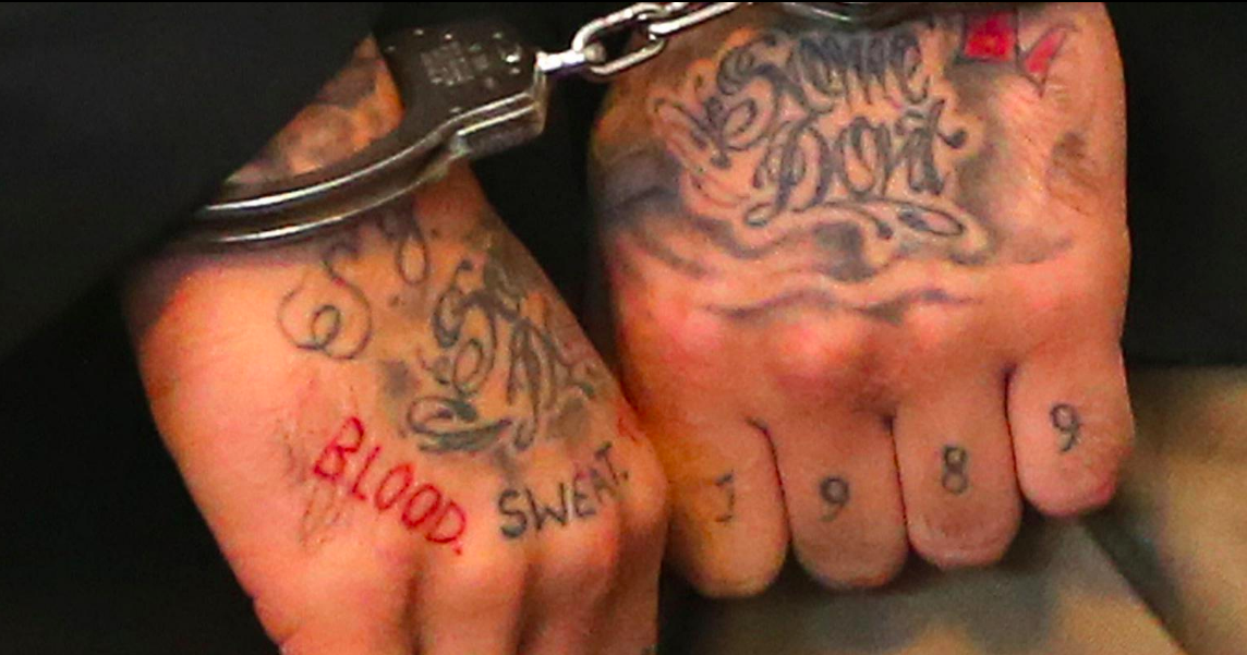 Aaron Hernandez's hands