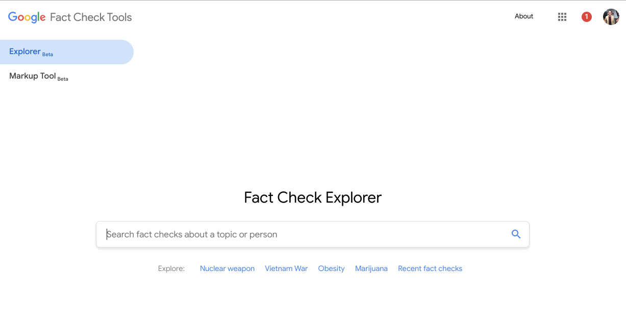 Fact Check Explorer
