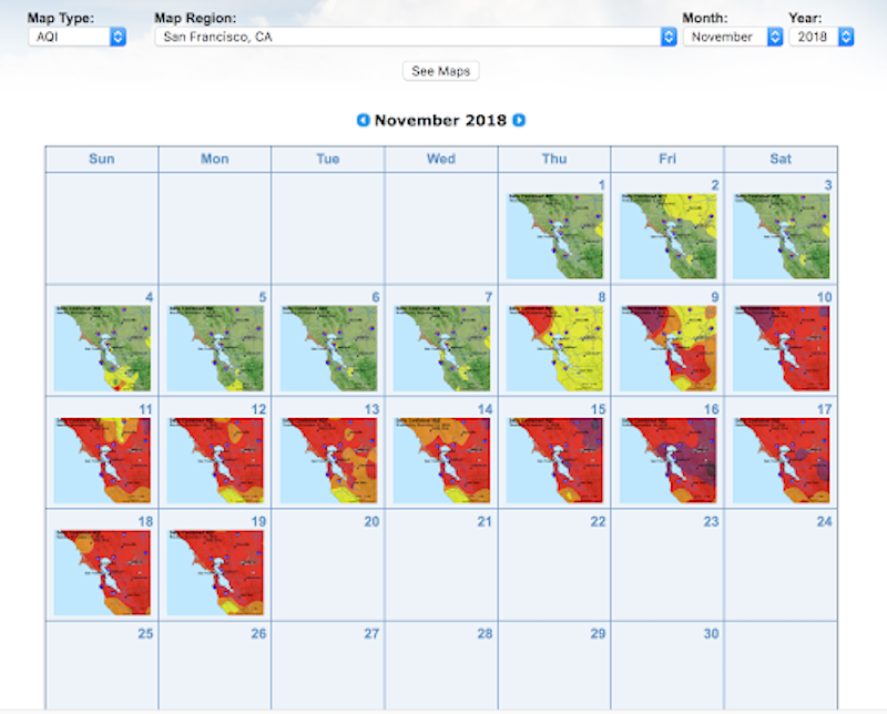 airnow air quality map