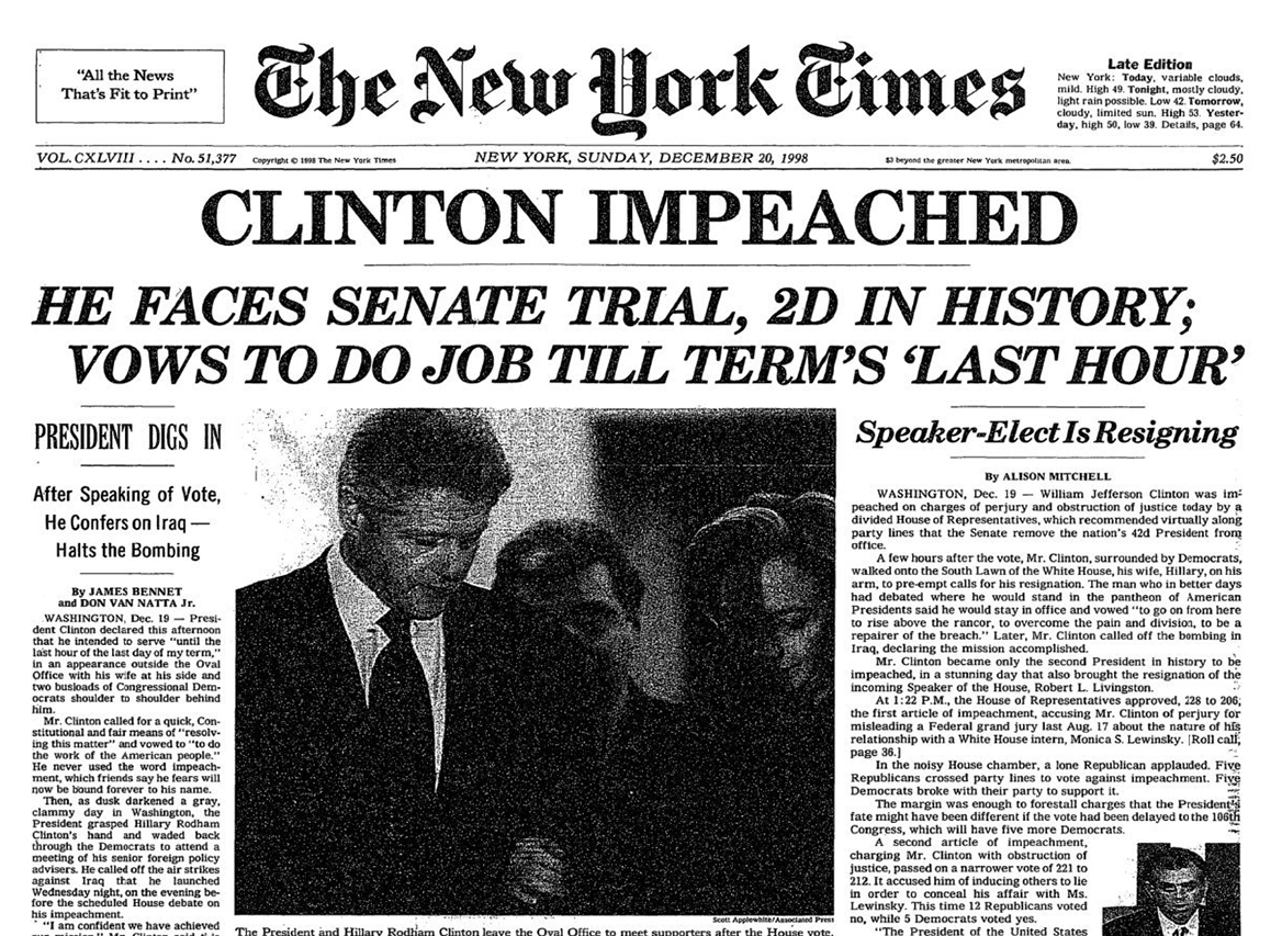 bill clinton impeachment