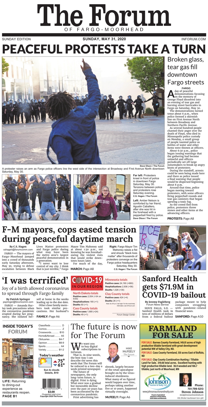 In Nearly Every State Front Pages Capture Outrage After George Floyd S Death Poynter