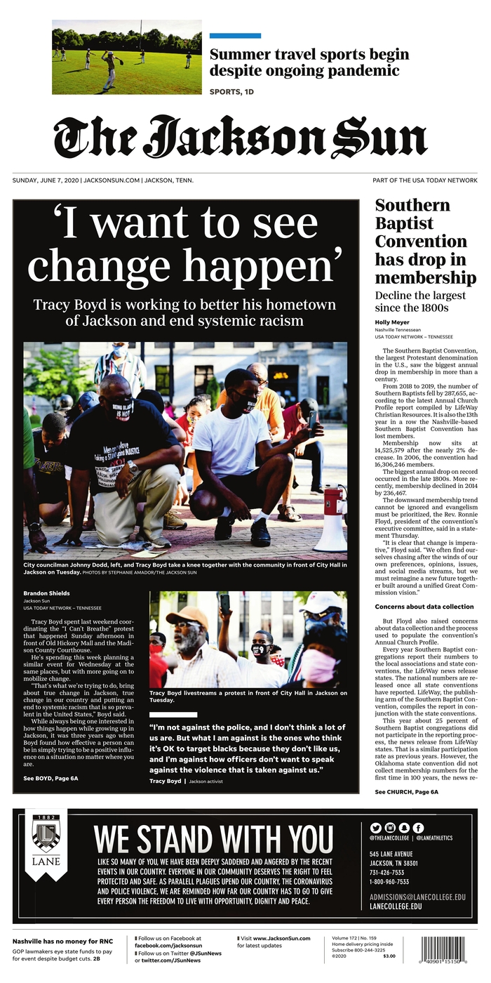 On Sunday Front Pages A Movement Poynter