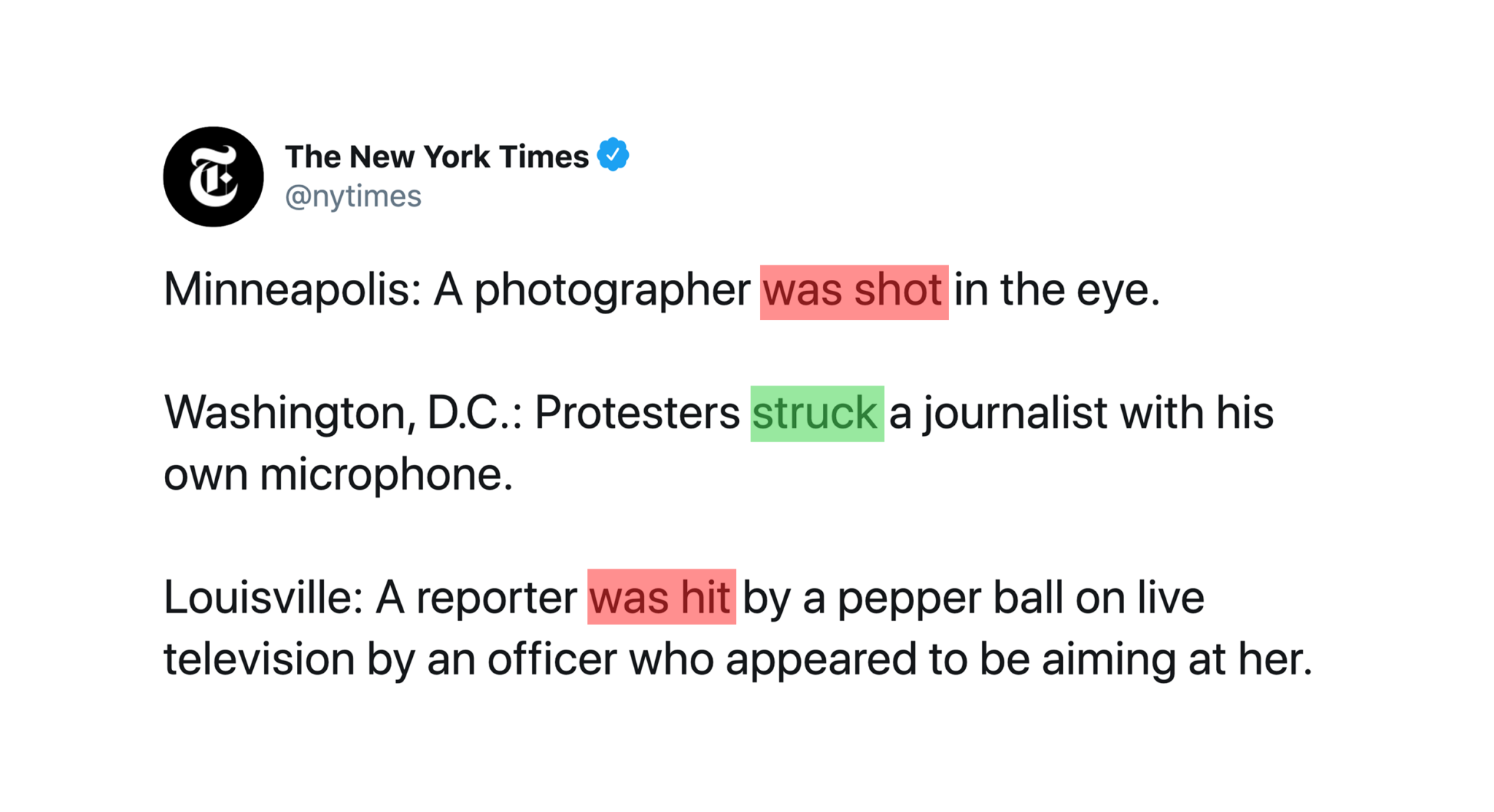 The New York Times was accused of siding with police because of ill