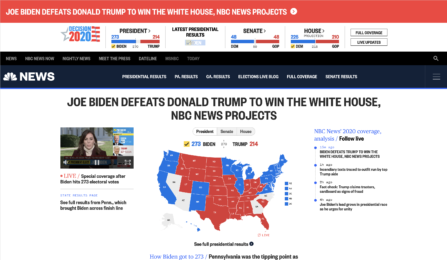 How They Called It: Joe Biden's Presidential Victory In Headlines - Poynter