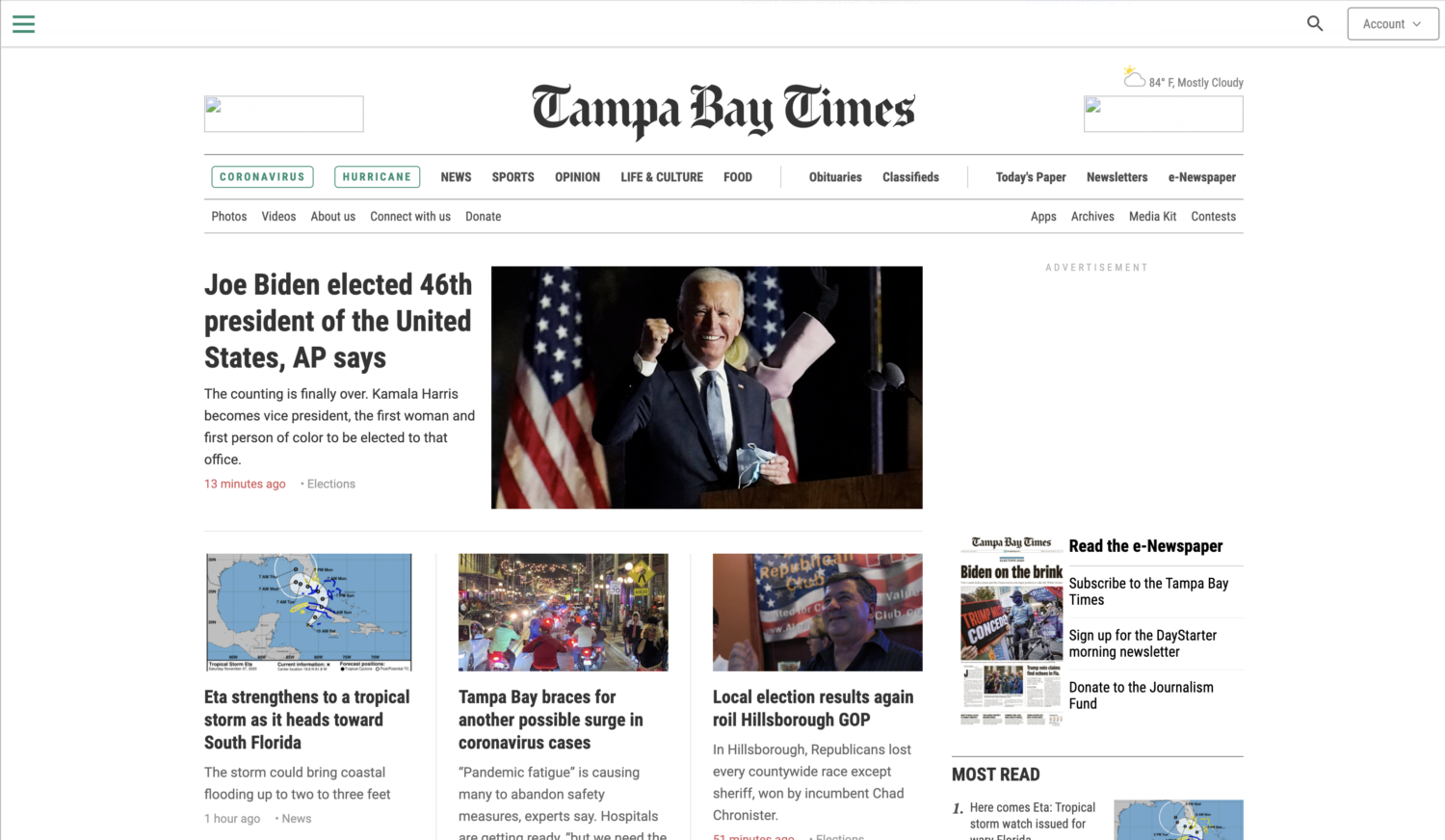 How they called it: Joe Biden's presidential victory in headlines - Poynter