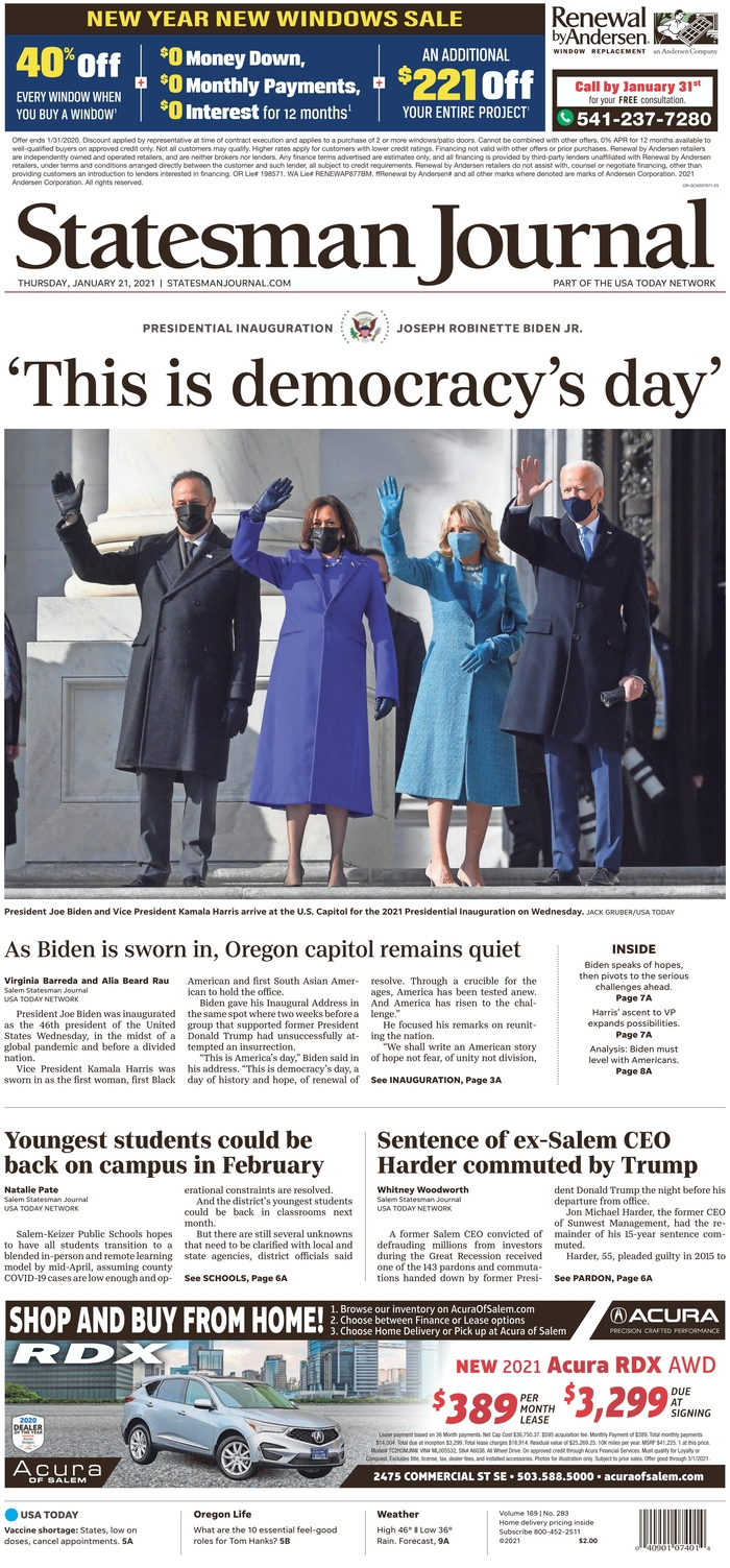 Here's The Front Page Of Today's Washington Post