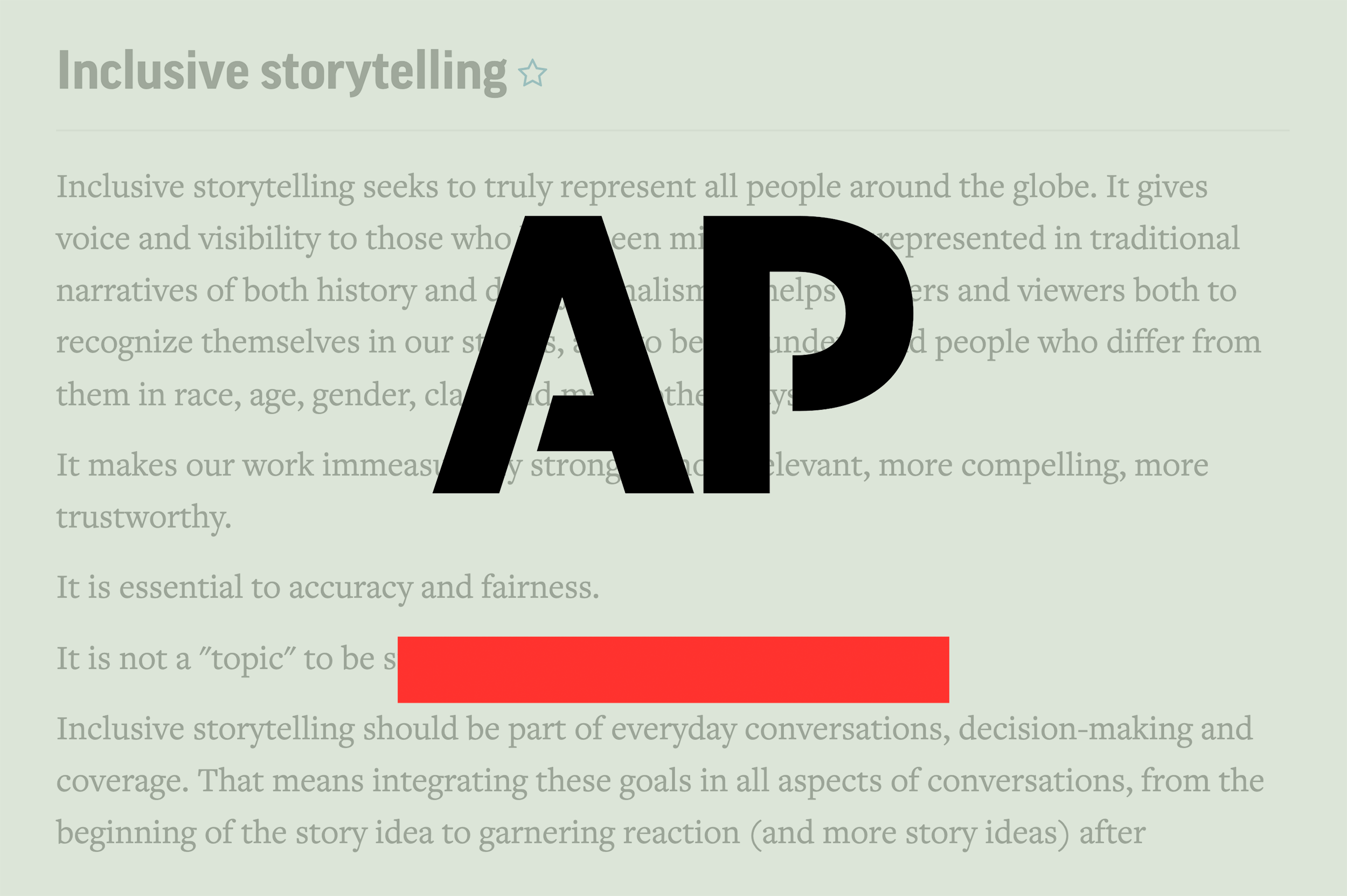 AP Stylebook Adds Inclusive Storytelling Chapter With Updates On 