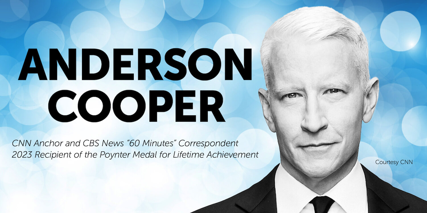 Anderson Cooper to receive Poynter Medal for Lifetime Achievement in ...