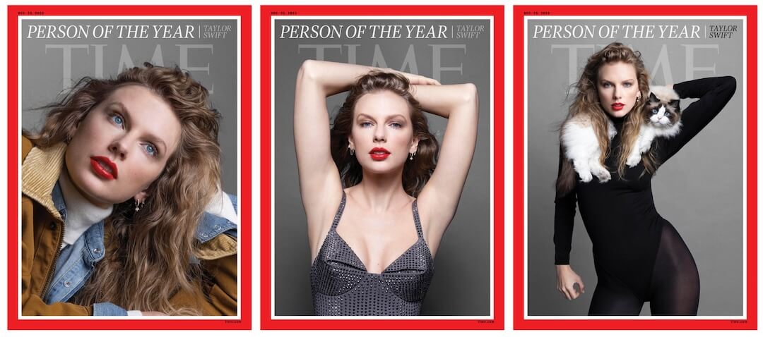 Taylor Swift looks intense on the cover of TIME Magazine as she
