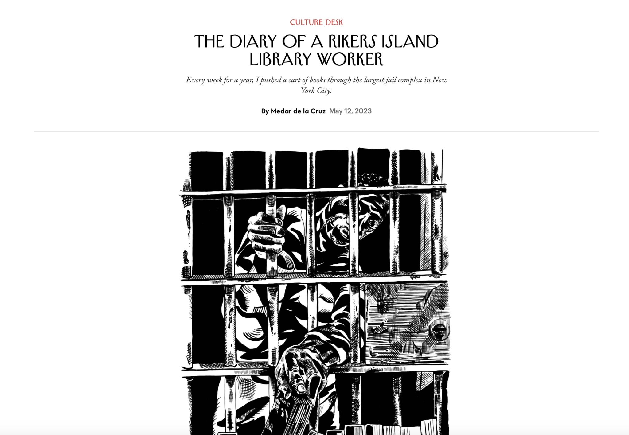 A Rare Illustrated Look Into Rikers Wins A Pulitzer - Poynter