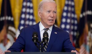 President Joe Biden speaks at the White House earlier this week. (AP Photo/Manuel Balce Ceneta)