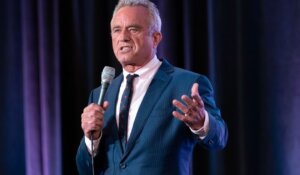 Independent presidential candidate Robert F. Kennedy Jr. speaks during the Libertarian National Convention in Washington last month. (AP Photo/Jose Luis Magana)