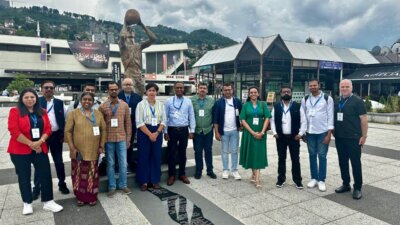 Fact-checking leaders from India’s Misinformation Combat Alliance, a key group in the election project, at GlobalFact 11 in Sarajevo in June. (Courtesy: Project Shakti)