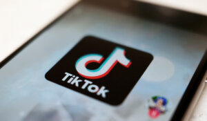 The TikTok logo is displayed on a smartphone screen in Tokyo on Sept. 28, 2020. (AP Photo/Kiichiro Sato, File)