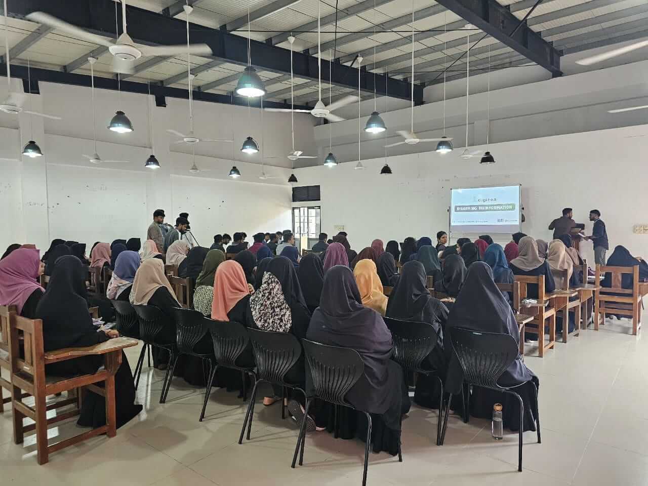 Participants sitting in a workshop.