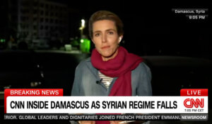 CNN’s Clarissa Ward, reporting from Syria on Sunday. (Courtesy: CNN)