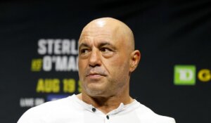 Podcaster Joe Rogan, shown here in August 2023. (AP Photo/Gregory Payan)